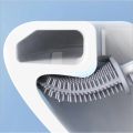 Silicone Toilet Brush Head Toilet Brush Leak-Proof Base Convenient Sanitary Brush Head Storage Cover Toilet Cleaning Brush. 