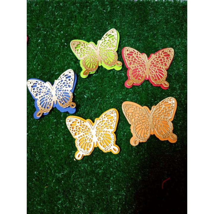 Pack of 30 butterflies :: multicolor for scrapbook, journaling, card making, Customized and handmade diecuts