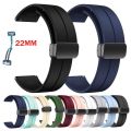 22mm Sports Silicone Magnetic Lock Strap For Zero Luna Revolt Redmi Watch Active 5 Huawei GT 4 5 Samsung Galaxy Watch 46mm and all other 22mm compatible watches. 