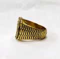 THE MEN THING Viking King Ring for Men Luxury Solid  Pure Stainless Steel Ring (Gold Tone) Jewellery for Men & Boys. 