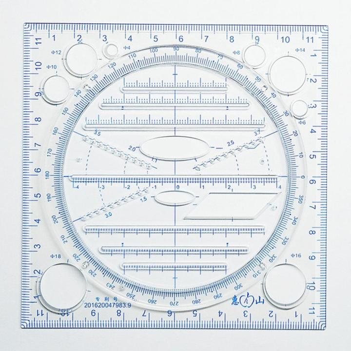 Accounts Ruler Student stationery multi-function ruler middle school students high ...