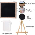 Felt Letter Board Collection, Word Boards Wooden Frame & Letters DIY Massage Board With Changeable Letter Set With Stand Jute Pouch And Scissors  For Home Decoration Party Decor Supply, Birthday, Baby Shower, Birdal Shower Decorative Supplies. 