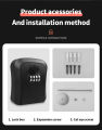 Wall Mount Key Storage Secret Box Organizer 4 Digit Combination Password Security Code Lock No Key Home Key Box professional design. 