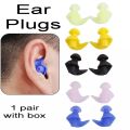 Silicone Ear Plugs Noise Reduction Ear Protection Earplug Anti Snoring For Sleeping Travel Swimming Use With Box. 