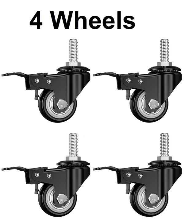 Stem%20Casters%202",%20Bolt%20M12xL25mm,%20Heavy%20Duty%20Swivel%20Stem%20Casters%20with%20Brake%20Lock%20PU%20Foam%20Quite%20Mute%20No%20Noise%20Castors%20Wheels%20Double%20Bearings%20-%20Image%209
