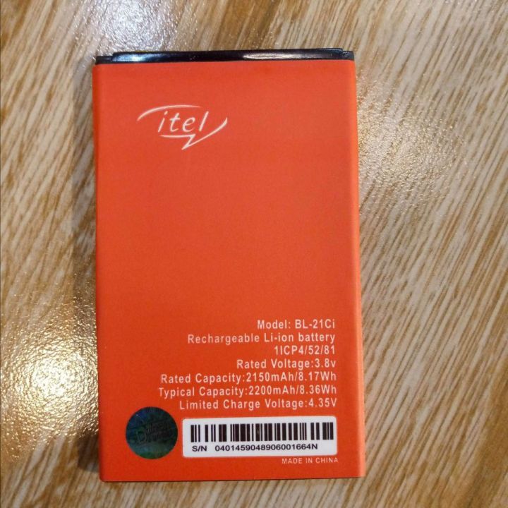 Itel A33 Battery Replacement BL-21CI Battery For with 2200mAh Capacity for itel A33