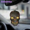 Amamia Car Hanging Decor Color Printing Halloween Skull Car Hanging Ornament. 