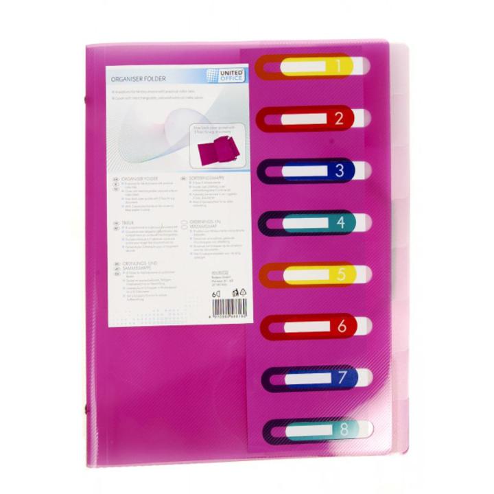 United Office Folder organizer for documents A4,