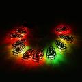 Islamic Eid Ramadan Decor 10 LED String Light Golden Home Fanoos Lantern Batter. 