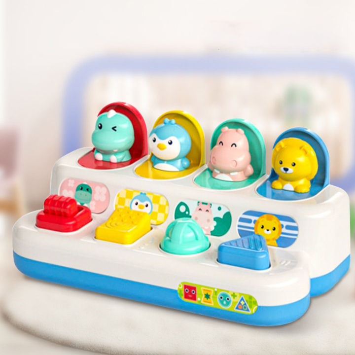 YueYangSport Pop Up Toy Sensory Toys Pop Up Animals Toy for Babies Montessori Toys Cause and Effect Baby Toys Educational Toys 12-18 Months