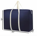 MishbeekaPACK 2 luggage Bag Thicken Portable Travel Clothes Storage Bag Zipper luggage Packing Bag Non-woven Large Capacity Moving House Hand Bag(20X18X10)INCHES. 