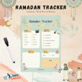 Ramadan tracker A4 size laminate with board marker , Ramadan planner , SastaSubKuch. 