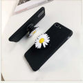 For Tecno Spark Go 2024 Case + Flower Chrysanthemum Support Ring for Fall Prevention for Tecno Spark Go 2024 Back Cover. 