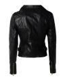 Black Ladies Leather Jacket For Women. 