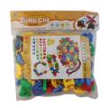 Chunky Blocks String Along Colored A-Z English Alphabet Plastic Blocks - Multicolor. 