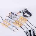 220V Hot Sale Repair Rework Tool Soldering Iron Station Solder Welding Electric Soldering Iron Wood Handle Chisel Tip. 