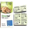 Drontal Cat Deworming Tablet - 1 Tablet | Drontal Cat Deworming - Long Expiry - Single Tablet. 
