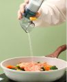 Imported Quality New Arrival (3 Pcs Set with Stand) or (1 Single Pc) Kitchen quantitative salt and pepper shakers, seasoning tank, 0.5g salt control bottle, press salt dispenser. 