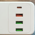 SpeedX 403PUC 3 Sockets + 3 USB + 1 Type C - Power Socket Power Strip Extension. 