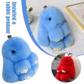 Bunny Plush Toy Rabbit Keyring Fluffy Keychain   Pendant Bag Charm. 