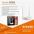 Tenda N301 Wireless WIFI Router Extender Home Network RJ45 4 Ports 300Mbps - Double Antenna Router. 