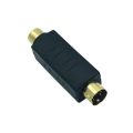S-Video Male to RCA Female Composite Video Adapter Plug Converter, Mini Din 4 PIN Coupler Extension Connector Adapter. 