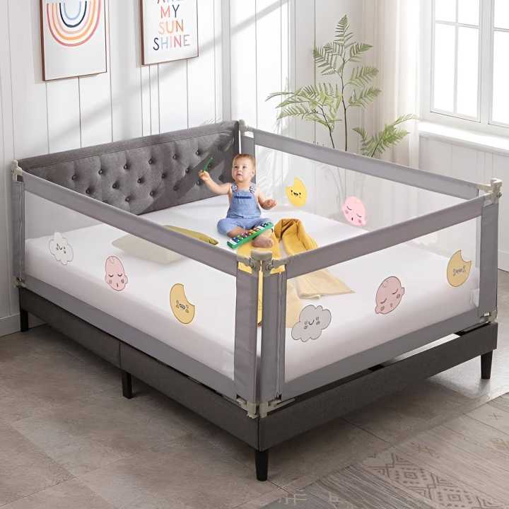 "Ultimate Baby Safety Adjustable Bed Rail for Secure Sleep! " 1