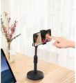 Lightweight Adjustable Mobile Tripod Stand for TikTok, YouTube, Vlogging, Art & Sketch Videos – Compact & Durable Phone Holder (Black). 