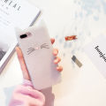 3D Smile Black Cat Ear Beard Soft Silicone Case For iPhone 4 4S 5 5S SE 6 6S Plus 8 7 7Plus X XR XS MAX Rubber Cover Phone Case. 