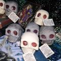Halloween Skull Stress Ball Halloween Mochi Squishy Toys Skeleton Head Bat Squeeze Balls Halloween Skull Goodie Bag Filler Party. 