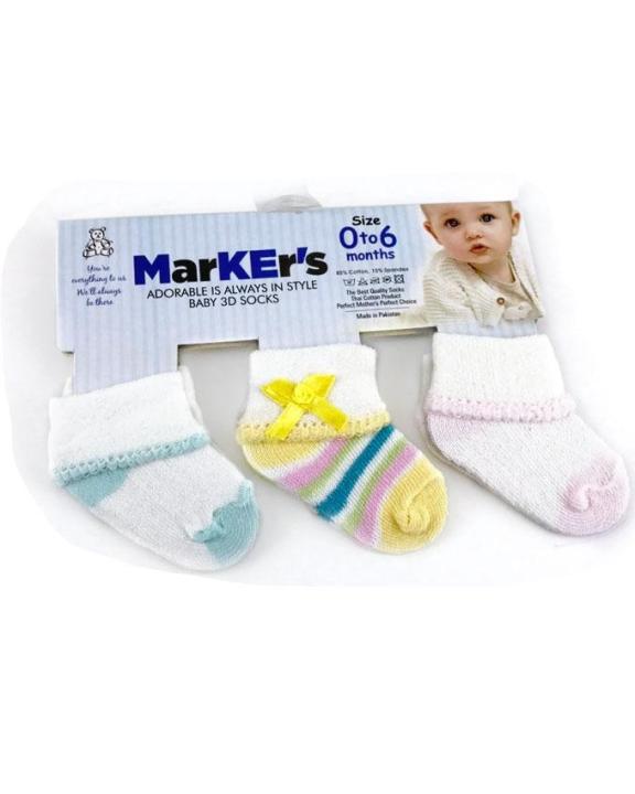 Pack%20of%203%20Baby%20Socks%20-%20Cotton%20-%20Multicolour%20-%20Image%203