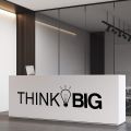 Think Big Office Decor Wall Art Wall Decal Inspirational Motivational Vinyl Office Supplies Home Gym Work Success Wall Sticker Teamwork Welcome Quote Business Sign Gift Large. 