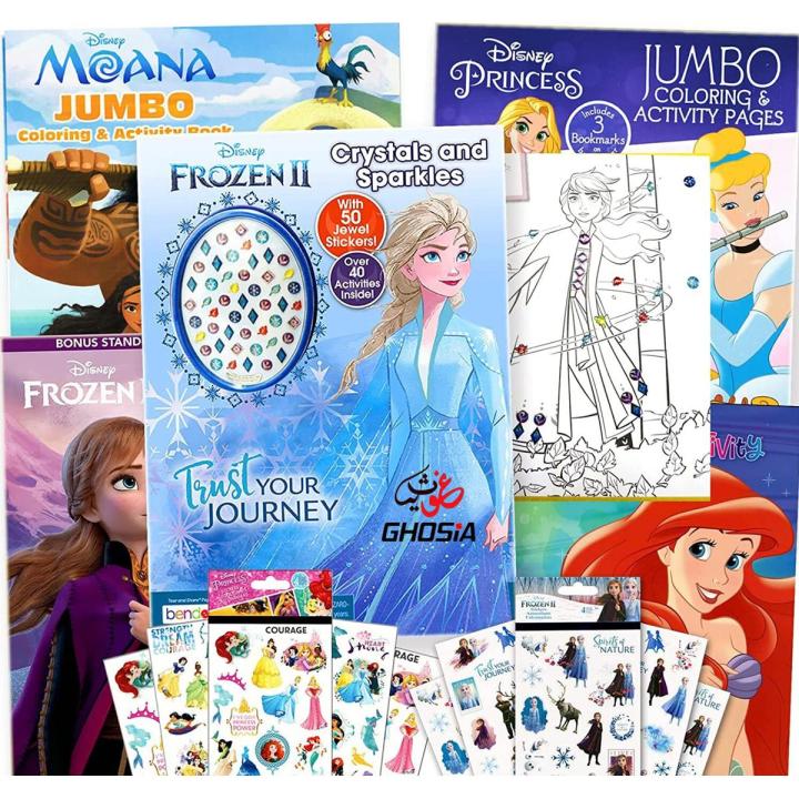 Ghosia Stationery Prince & Princess Coloring Book Super Set of Stickers for Kids – GS 2311