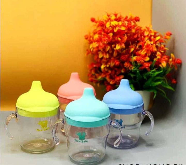 Baby Training Cup with handle Learning Sippy Cup Sippy Training Mug Baby Feeding Feeder Cup Baby Water Sipper Feeder with handle