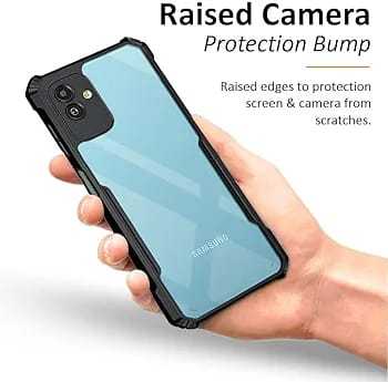 Samsung Galaxy A06 Under Protection Hybrid Armor Cover with camera protection ( Black transparent)
