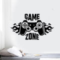 bellylady Carved Game Zone Wall Sticker Mural Wallpaper for Kids Boys Room Decals Gaming Poster Decor. 