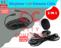 Best Value Microphone for Computer with audio Extension Cable 3meter 3.5mm AUX  Male to Female Audio recording via Microphone for Computer & Laptop.. 