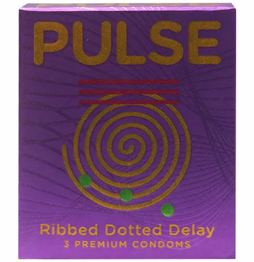 Condoms%20-%20Ribbed%20Dotted%20Delay%20By%20Pulse%20-%203%20Condoms%20Pack%20-%20Image%203
