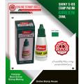 Original Shiny S-65 Stamp Pad Green Ink Reinking Stamp Inks For All Stamp Pads Green Colour. 