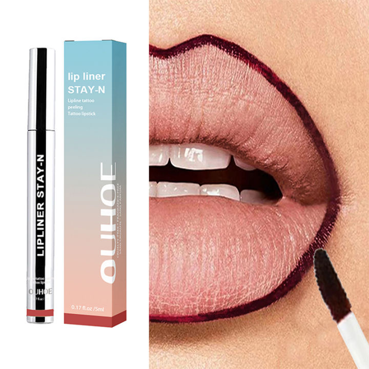 Waterproof Lip Liner Peel Off Type Lipliner Long Lasting Matte Plumper Contour Tint Lipstick Charming Gloss Tatto Makeup