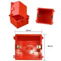 86 type junction box embedded Switch bottom box PVC plastic socket bottom box Pre embedded concealed fireproof and flame-retardant box. 