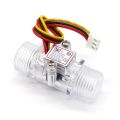 YF-S201C crystal clear water flow meter sensor. 