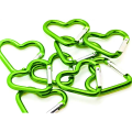 Heart-shaped Aluminum Carabiner Key Chain Clip Outdoor Keyring Hook Water Bottle Hanging Buckle Travel Kit Accessories. 