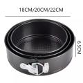 Pack Of 3 Non-Stick Round Cake Pan Set. 