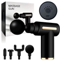 Massage Gun 5 in 1 Multifunctional Electric Full Body Massage Equipment Set for Deep Tissue Relief & Full Body Relaxation 6 Speeds with 4 Massage Heads Pysiotherapy Massager Gun. 