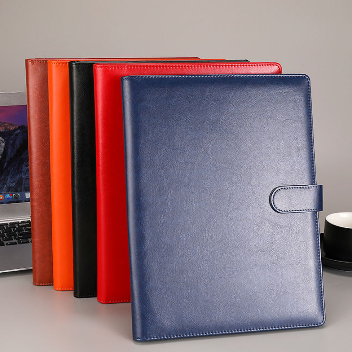 Leather Padfolio Contract Business A5 Portfolio Executive Professional Document Holder for Office Meetings Presentations
