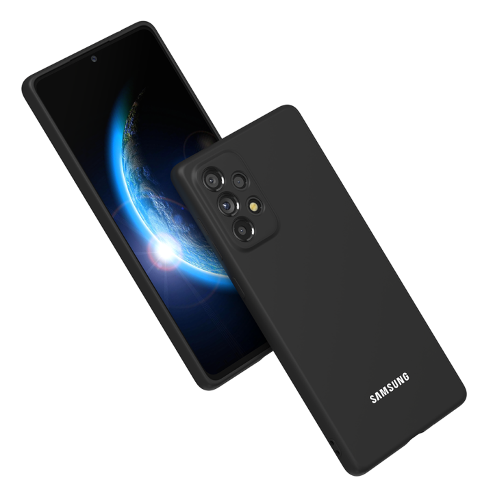 Samsung Galaxy A13 4G Liquid Silicone Shockproof Back Cover with Microfiber Lining and Slim Design
