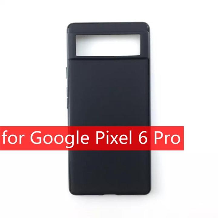 Google Pixel 6 Pro Back Cover Soft Tpu Slim Flexible Case For Google Pixel 6 Pro- BLACK