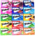 TRIDENT BUBBLE GUM ALL FLAVORS AVAILABLE 14 STICKS. PRICE FOR ONE PRODUCT EACH BUBBLE PKT. 