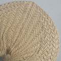 Summer Raffia Hand Fans Stylish 37cm Stringed Handmade Raffia Fans Natural raffia Farmhouse Palm Leaf Hand Fans for Wedding. 